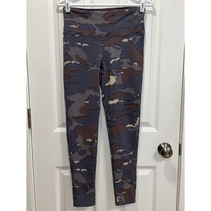Mono B Camo High Waisted Leggings Grey Brown Camouflage APH3005 Womens Medium